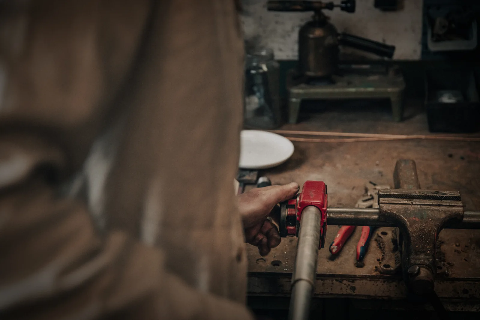Handwerk bei der Arbeit